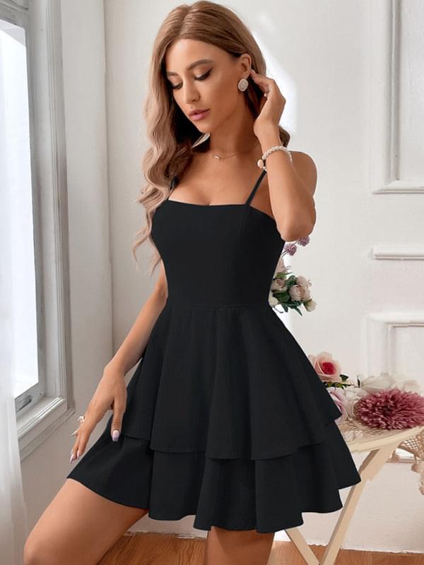 Backless Bow Knot Strap Dress